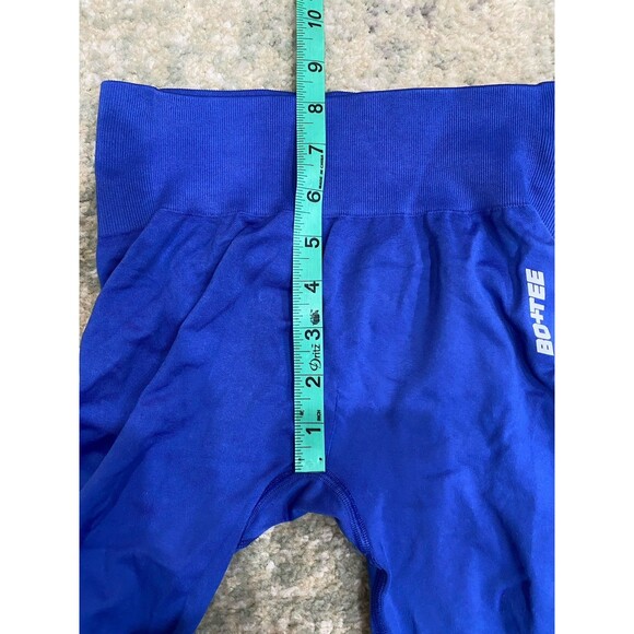 BO + Tee Blue Green High Waisted Leggings Size XS Seamless Scrunch Full Length - Picture 6 of 10